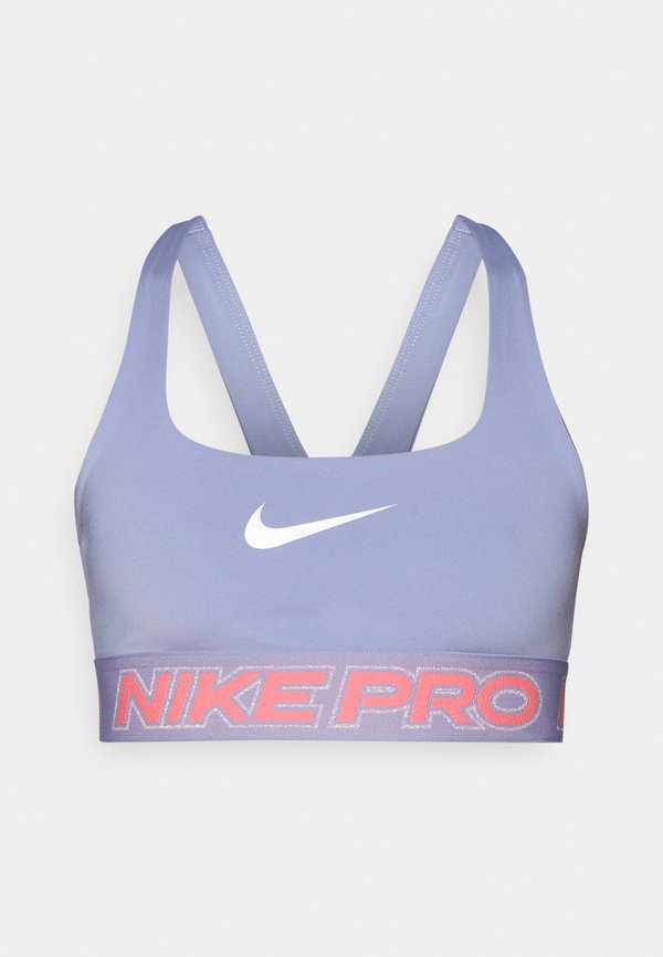 Nike Performance W NP DF BRA TT GRX - Medium support sports bra - iron purple/sea coral/metallic silver-coloured