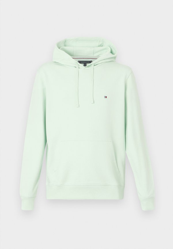 Tommy Hilfiger FLAG EMBROIDERY TERRY DRAWSTRING HOODY - Hoodie - opal green