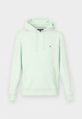 Tommy Hilfiger FLAG EMBROIDERY TERRY DRAWSTRING HOODY - Hoodie - opal green
