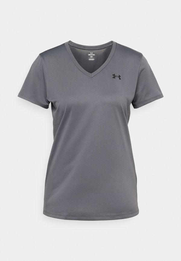 Under Armour TECH - Sports T-shirt - castlerock/black