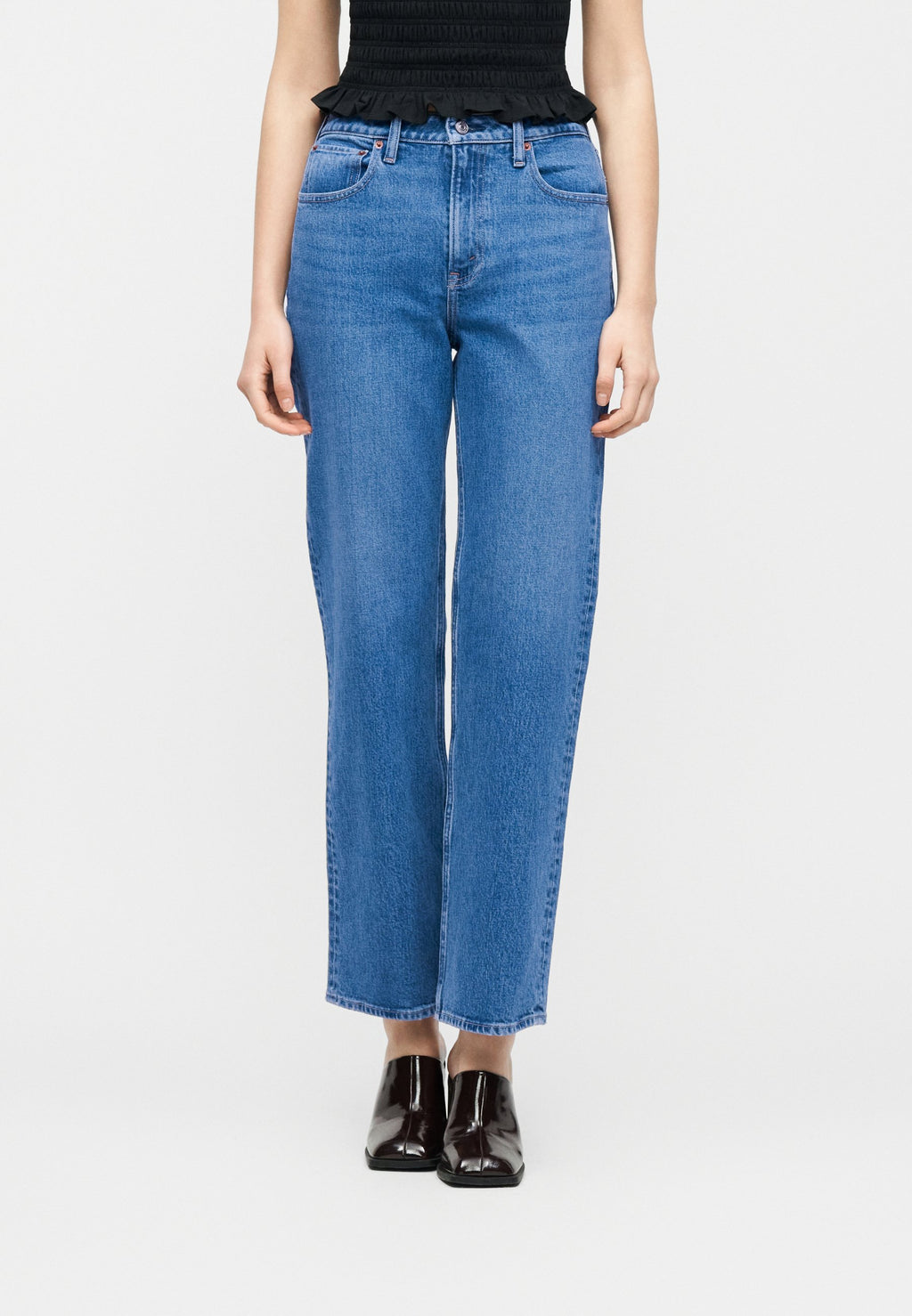 Abercrombie & Fitch NYC HEART EMBROIDERY CURVY