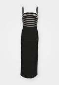 Hervé Léger STRIPED BANDAGE GOWN