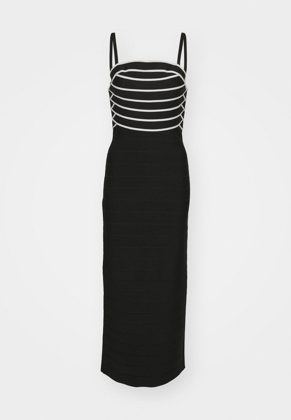 Hervé Léger STRIPED BANDAGE GOWN