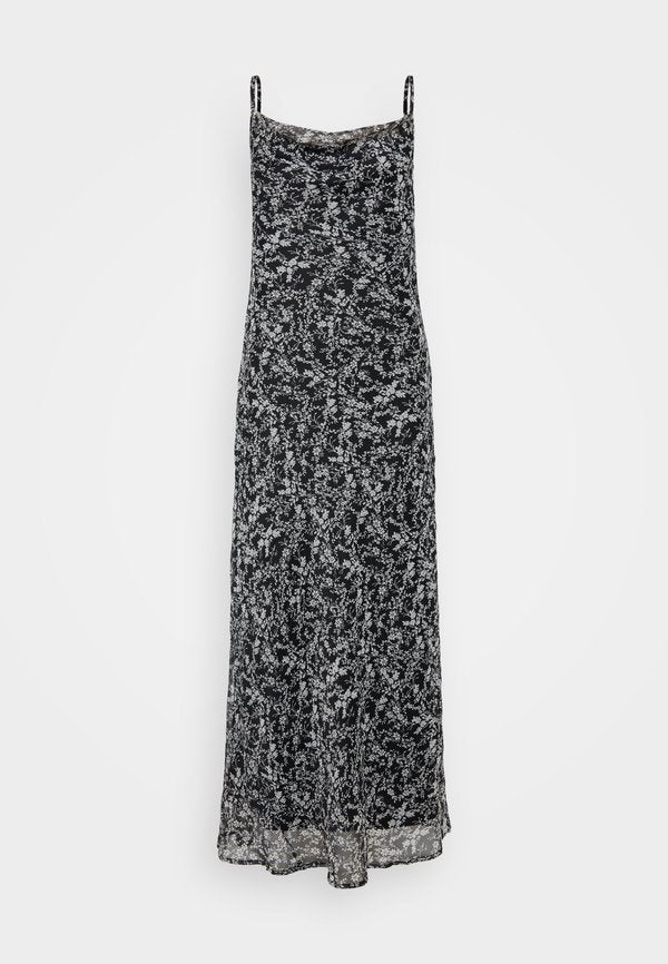 Vero Moda Tall VMSMILLA 7/8 WATERFALL DRESS  - Maxi dress - black/nora