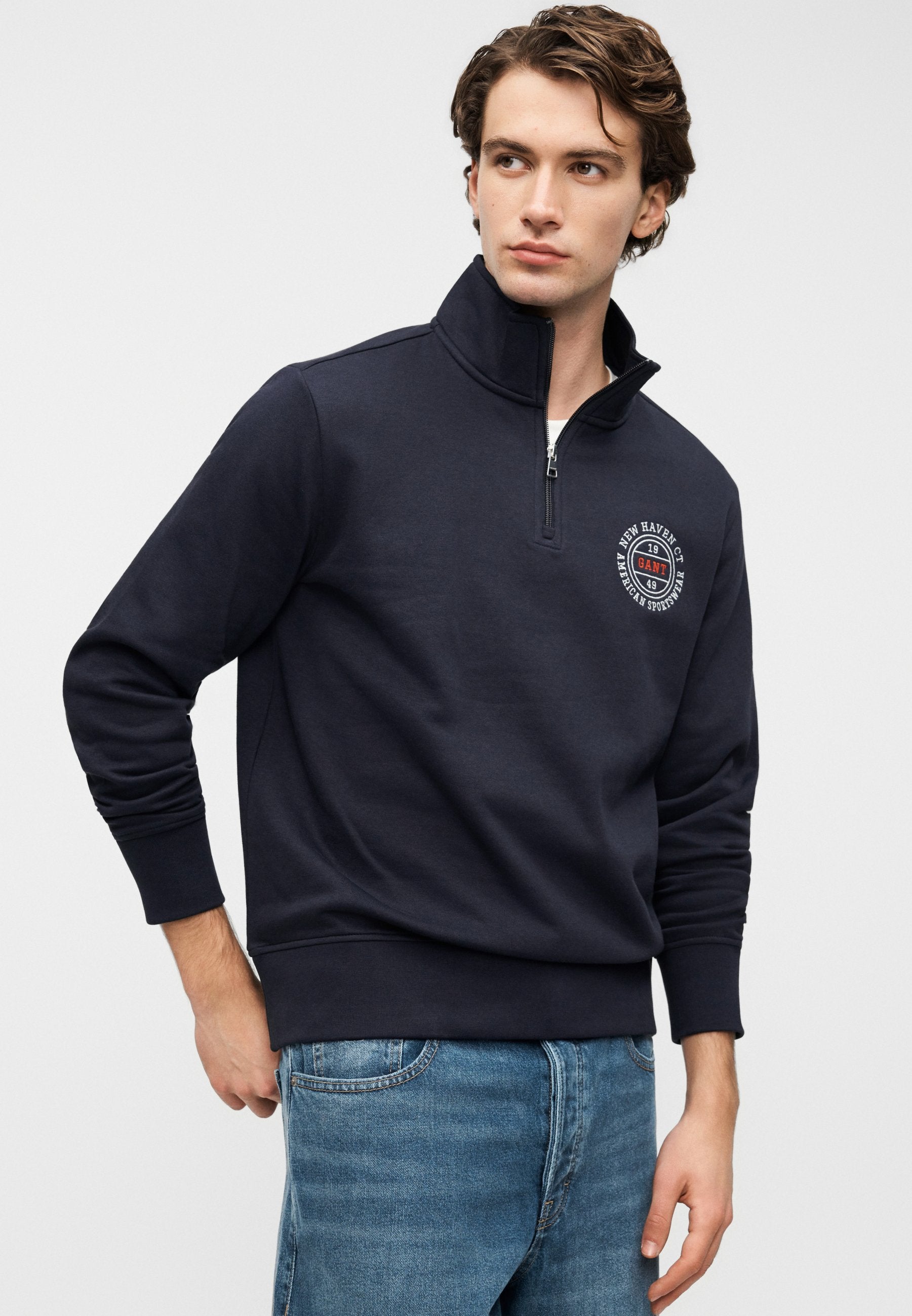 GANT GRAPHIC HALF ZIP