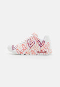 Skechers UNO - Trainers - white/pink