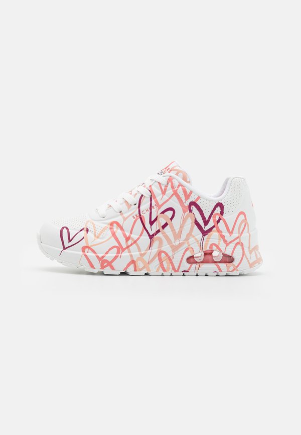 Skechers UNO - Trainers - white/pink