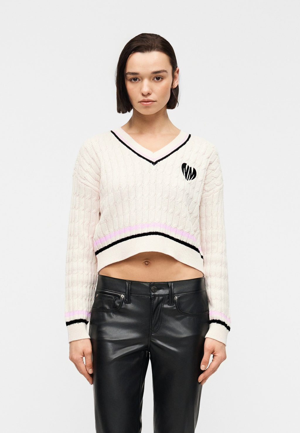 Noisy May NMMAKI CABLE V NECK