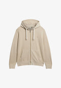Superdry & Co SUPERDRY CLASSIC ESSENTIAL ZIP HOODIE.. - Zip-up sweatshirt - light beige
