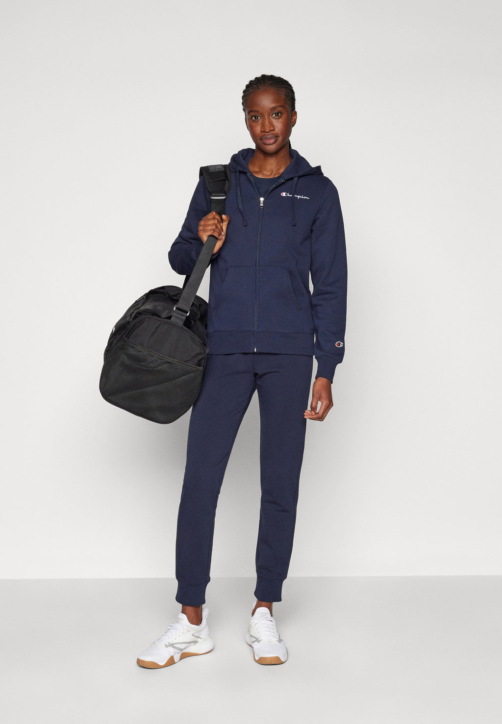 Champion ICONS FULL ZIP HOODIE SMALL LOGO