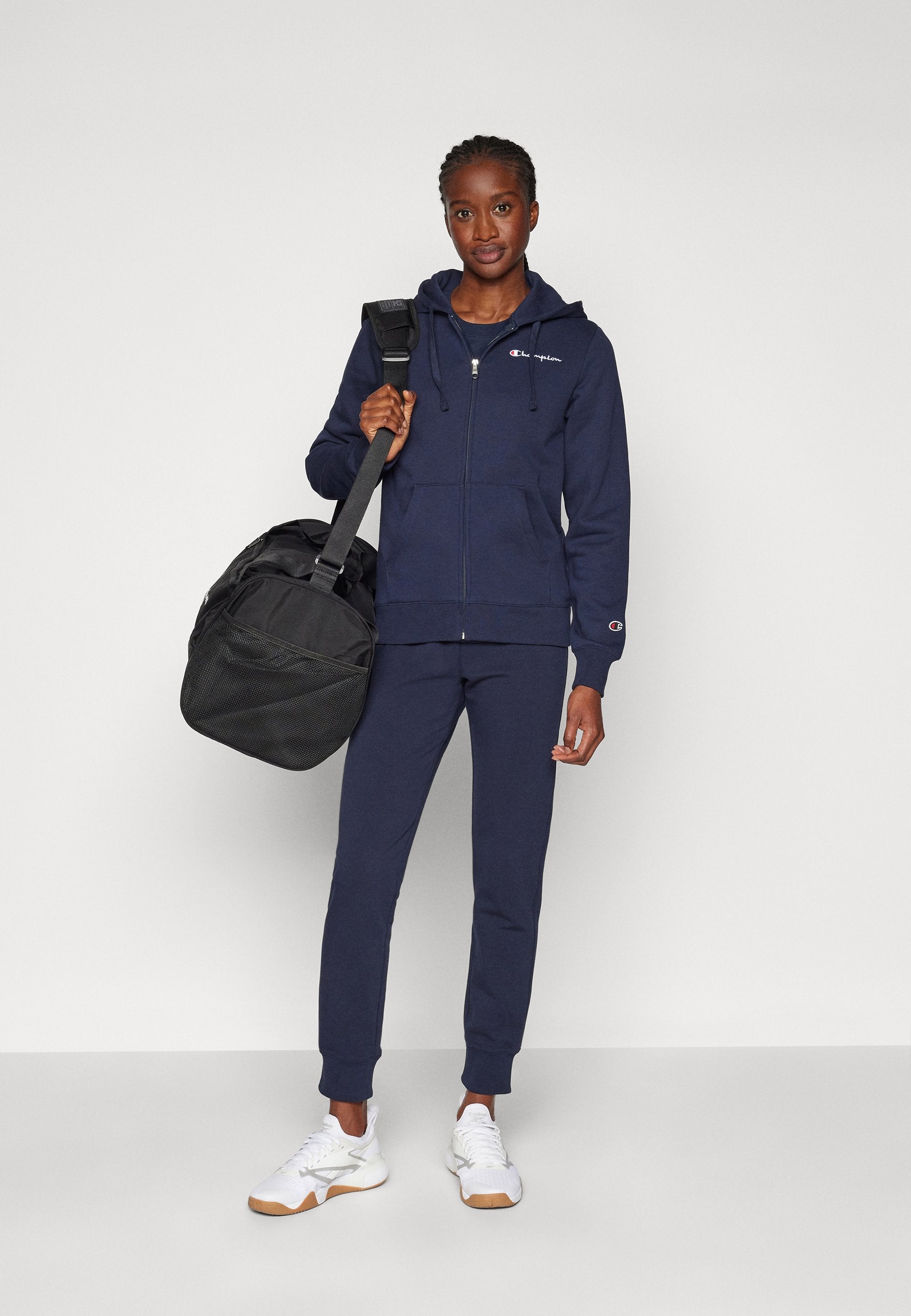 Champion ICONS FULL ZIP HOODIE SMALL LOGO