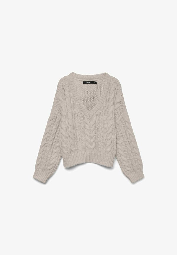 Vero Moda Knitted VMDREAM Knitted - Jumper - silver gray