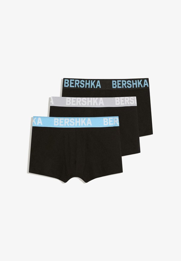 Bershka 3 PACK - Trunks - light blue