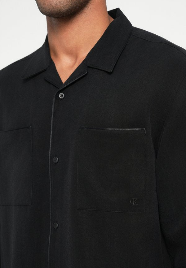 Calvin Klein GLOSSY CAMP COLLAR EASY SHIRT