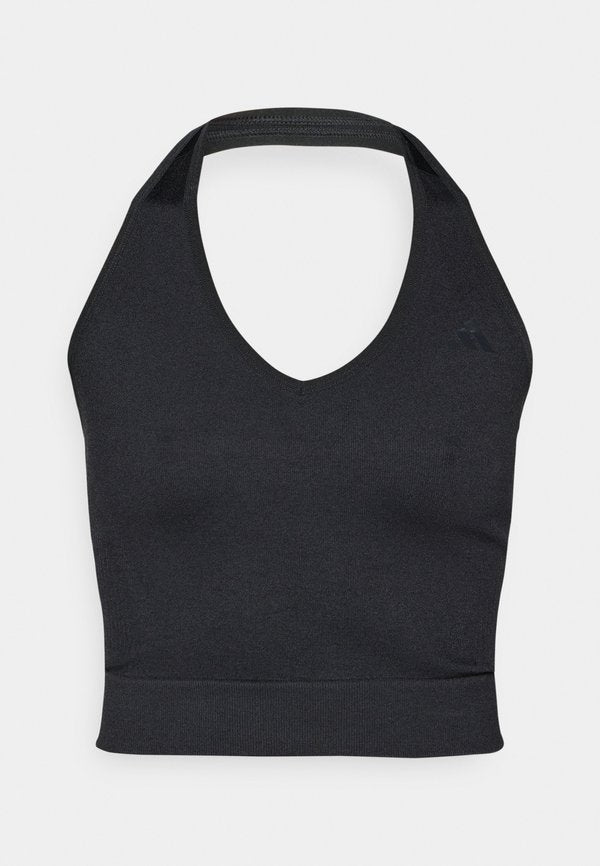 adidas Performance WORKOUT ESSENTIALS KNIT HALTERNECK - Top - black