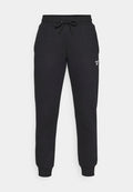 Reebok SMALL LOGO CUFFED PANTS - Tracksuit bottoms - black
