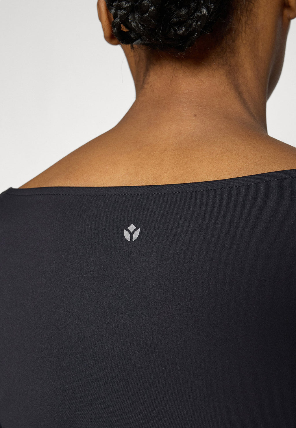 Even&Odd active CROPPED SQUARE NECK LONG SLEEVE TOP