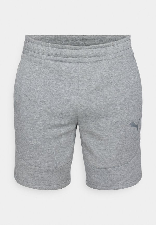 Puma SHORTS - Sports shorts - medium gray heather/silver/white