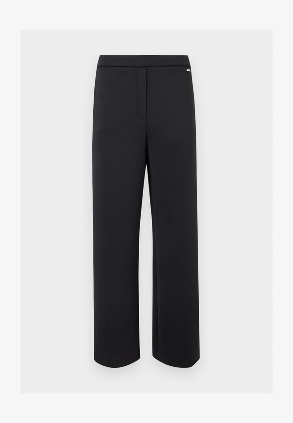 Calvin Klein WIDE LEG PANT - Trousers - black
