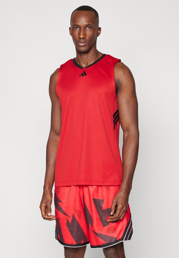 adidas Performance STRIPES - Top - power red/black