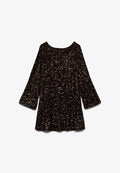 Vero Moda VMLAILA LS SEQUIN BOW EXP - Cocktail dress / Party dress - downtown brown