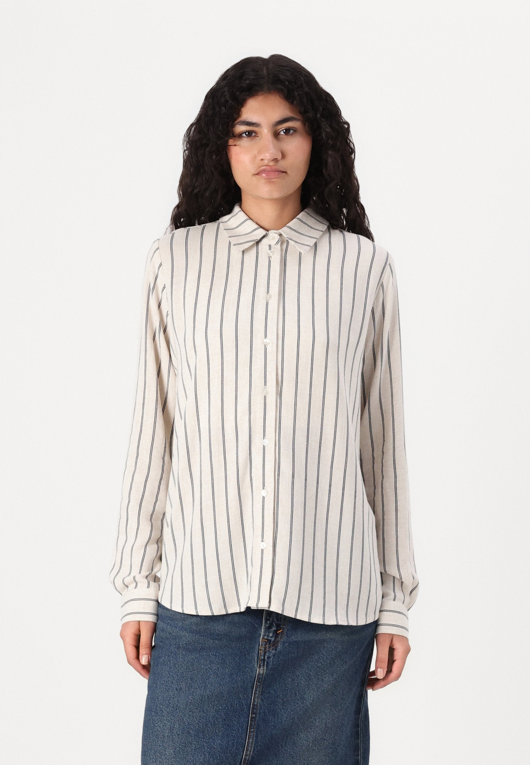 Selected Long sleeved striped