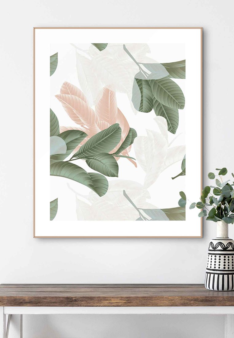 Orange Wallz FLORAL PATTERN