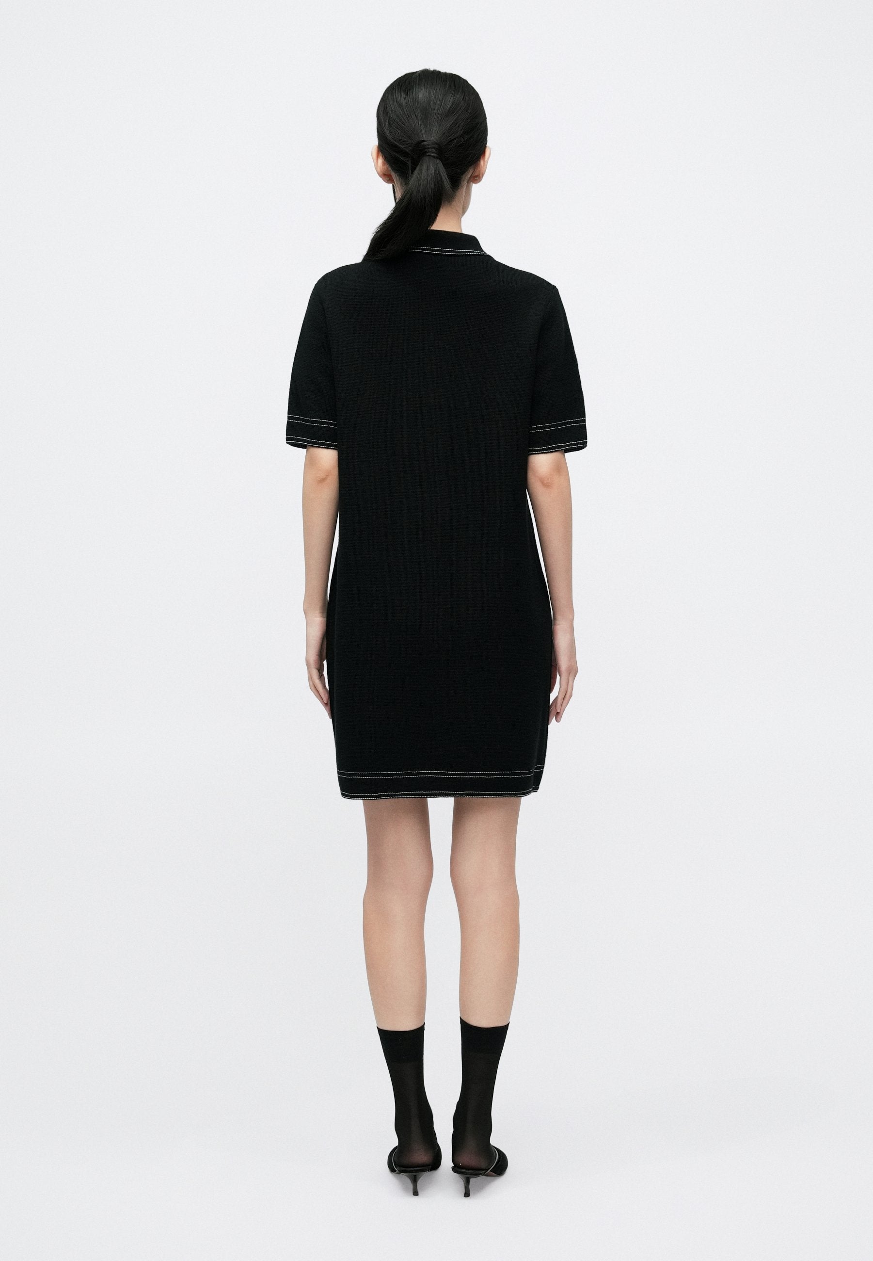 Tory Burch TOPSTITCH DRESS