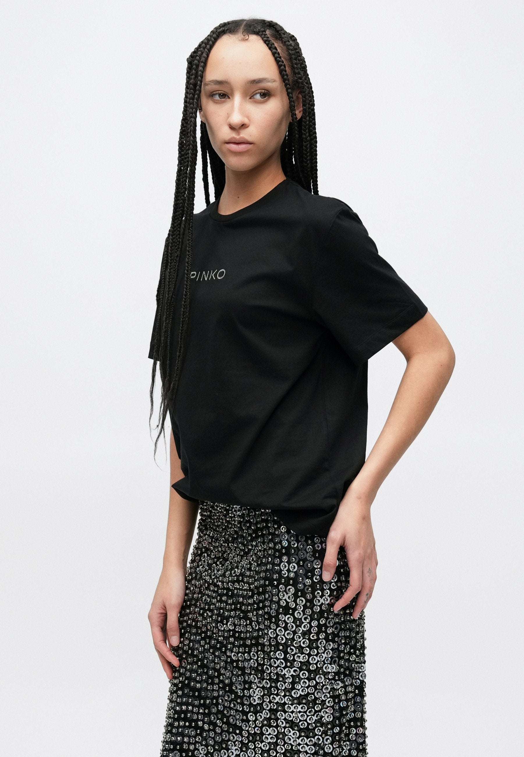 Pinko PASSAPAROLA PAILLETTES E CRISTALLI