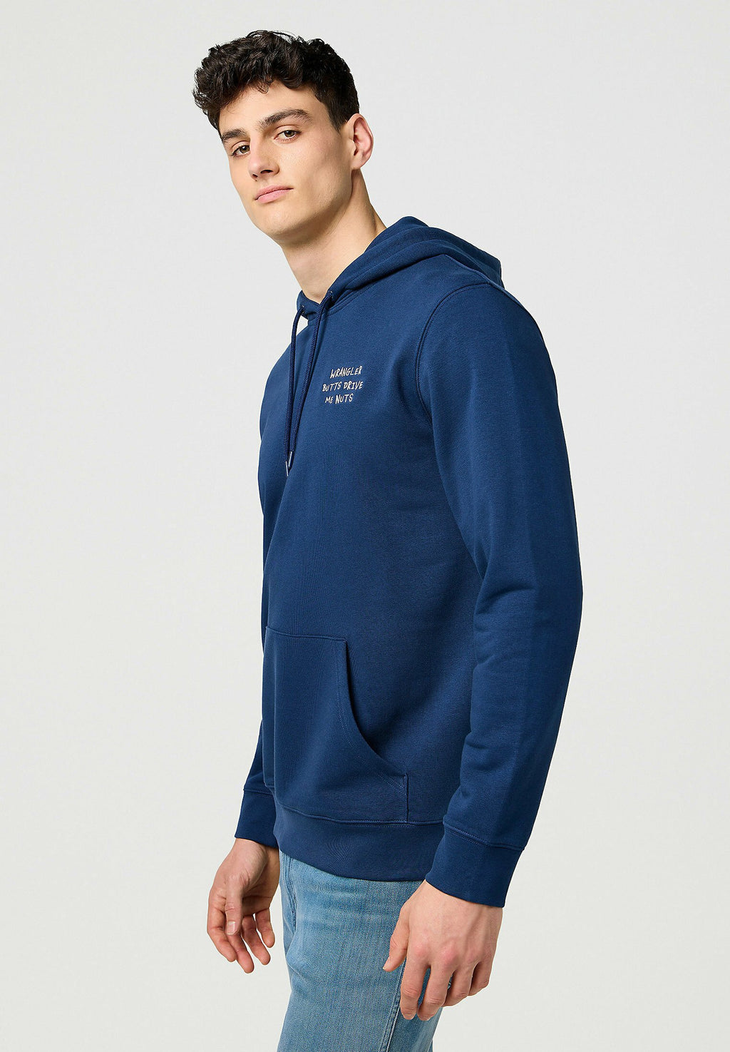 Wrangler LONG SLEEVE EMBROIDERY_HOODIE FOR MENS - RELAXED FIT .