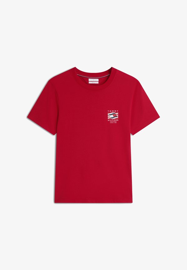 Tommy Hilfiger AMERICANA GRAPHIC LOGO TEE - Print T-shirt - medium red