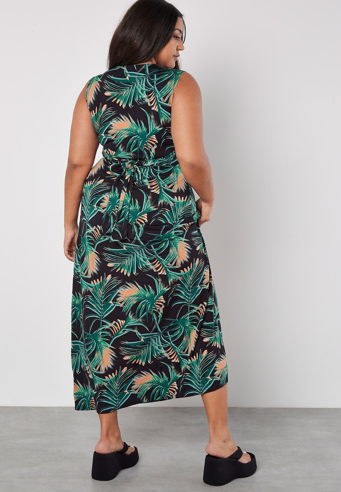 Apricot  PALM LEAF FRONT KNOT