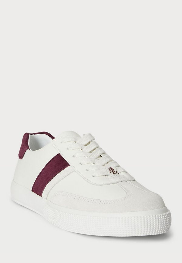 Lauren Ralph Lauren TWO-TONE BRAYLEE LEATHER & SUEDE SNEAKER