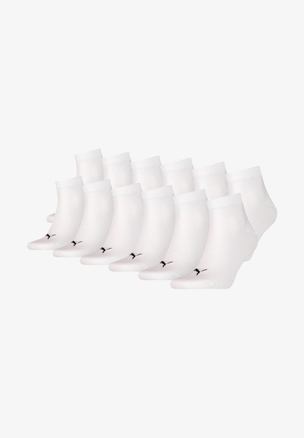 Puma UNISEX QUARTER 12ER PACK  ECOM LOGO - Socks - weiß