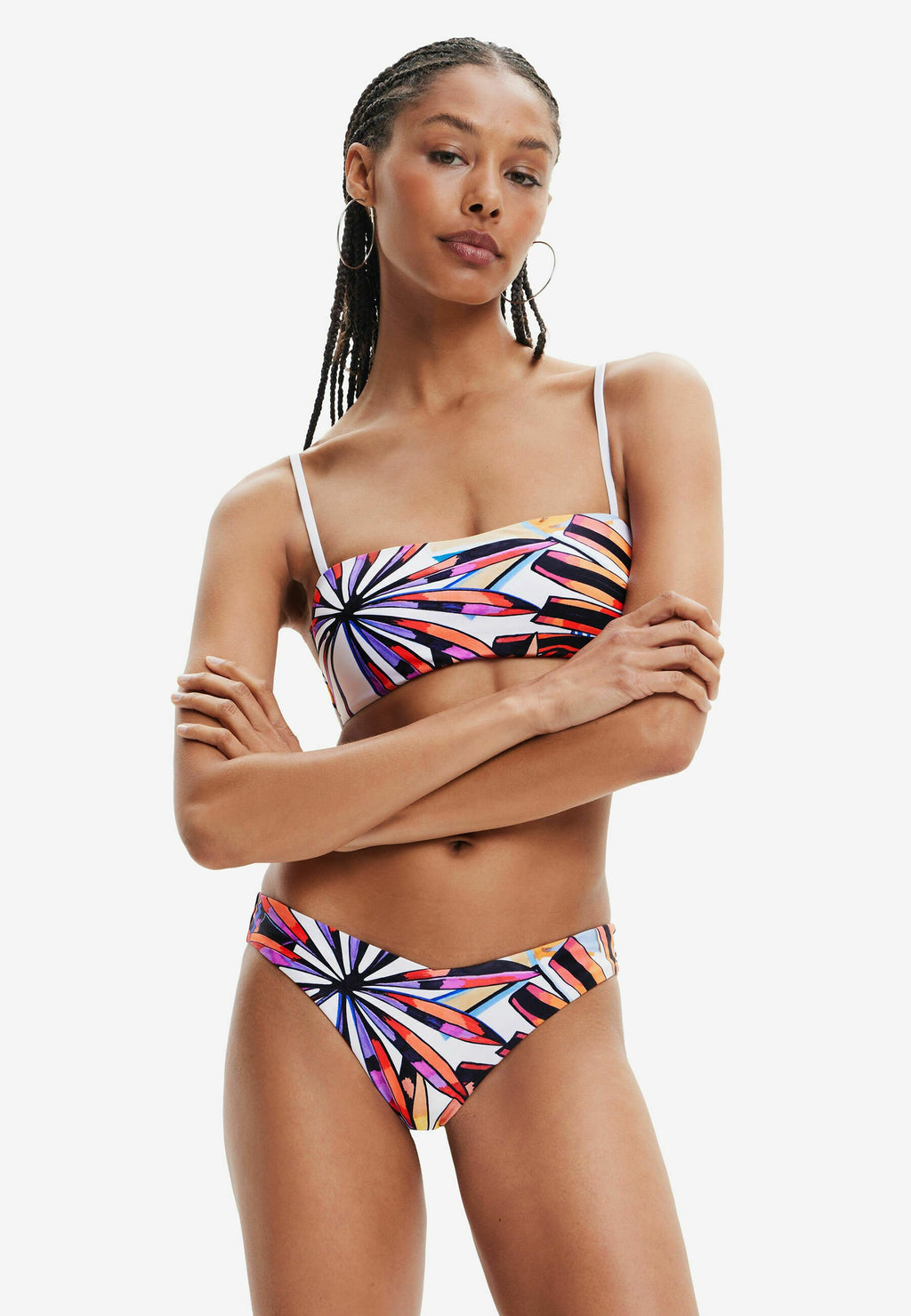 Desigual TROPICAL BANDEAU BIKINI