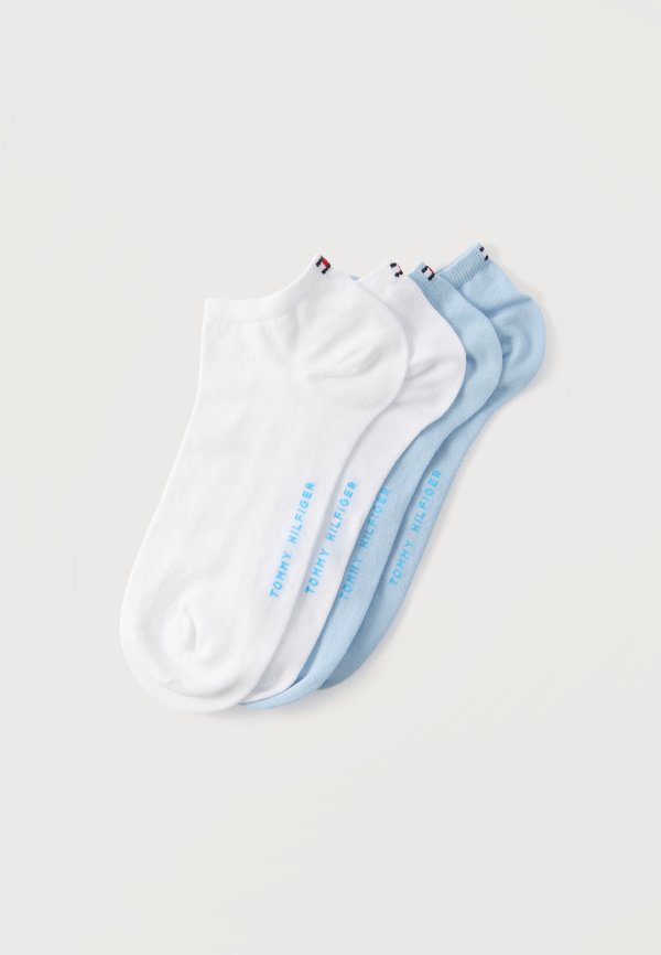 Tommy Hilfiger 4 PACK - Sneaker socks - light blue/white