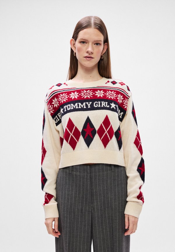 Tommy Jeans FAIR ISLE CREWNECK SWEATER