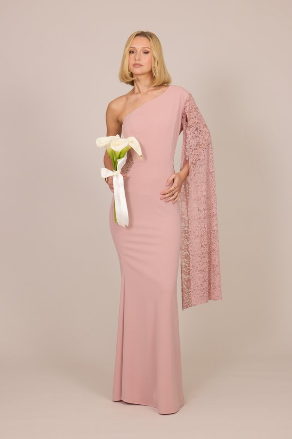 WAL G TALL CASSIDY LACE ONE SLEEVE