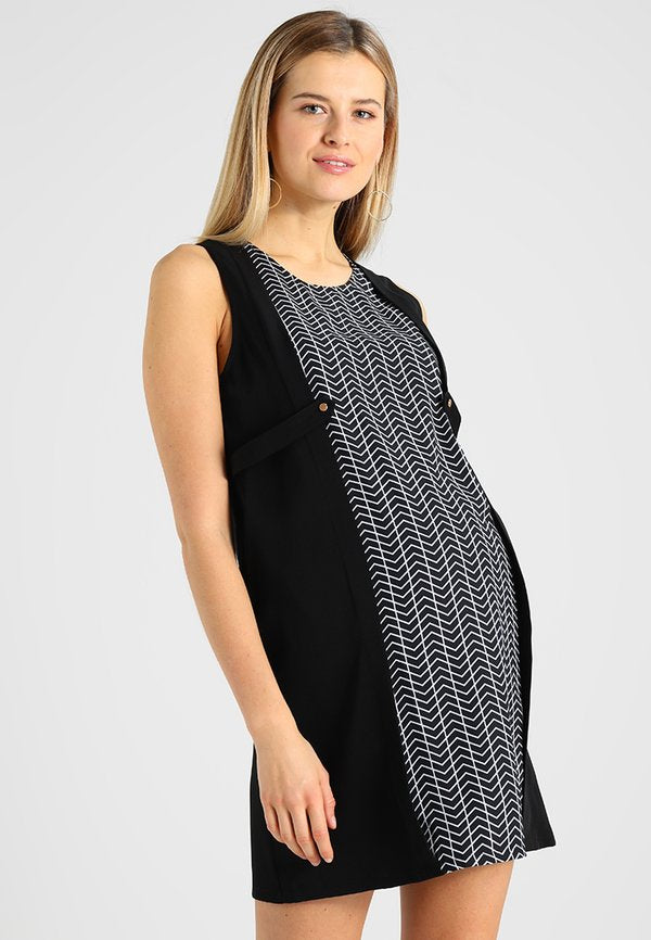 Spring Maternity ZABRINA CHEVY NURSING DRESS