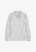 Tommy Hilfiger BOW TIE BLOUSE - Blouse - white base pois