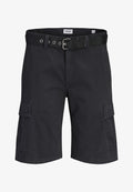 Jack & Jones JPSTCOLE HUDSON BELTED - Shorts - black