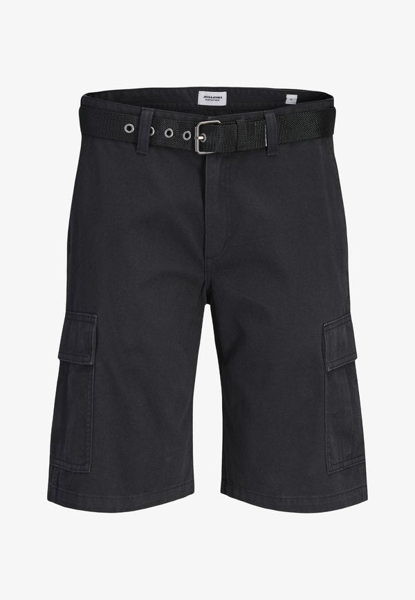 Jack & Jones JPSTCOLE HUDSON BELTED - Shorts - black