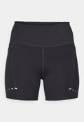 Nike Performance W NK DF SWIFT HR 4IN SHORT - Short running tights - black/reflective silver