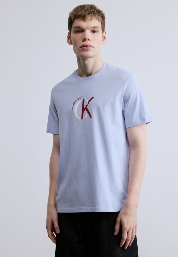 Calvin Klein Jeans GRAPHIC - Print T-shirt - casual blue