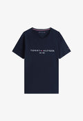 Tommy Hilfiger CORE LOGO TEE - Print T-shirt - blau