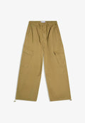 Bershka PRINTED CARGO TROUSERS - Cargo trousers - khaki
