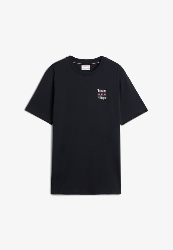 Tommy Hilfiger CHEST GRAPHIC TEES ZALANDO EXCLUSIVE 2 PACK - Basic T-shirt - black/navy