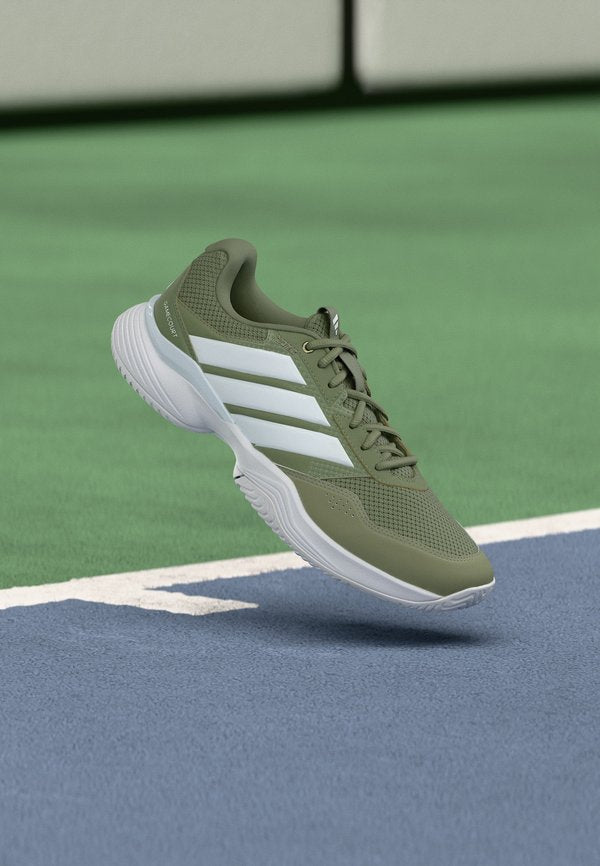 adidas Performance GAMECOURT - Multicourt tennis shoes - tent green/footwear white