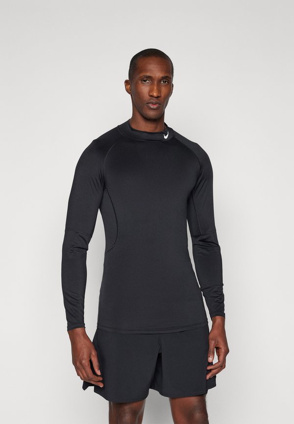 Nike Performance PRO - Long sleeved top - black/white