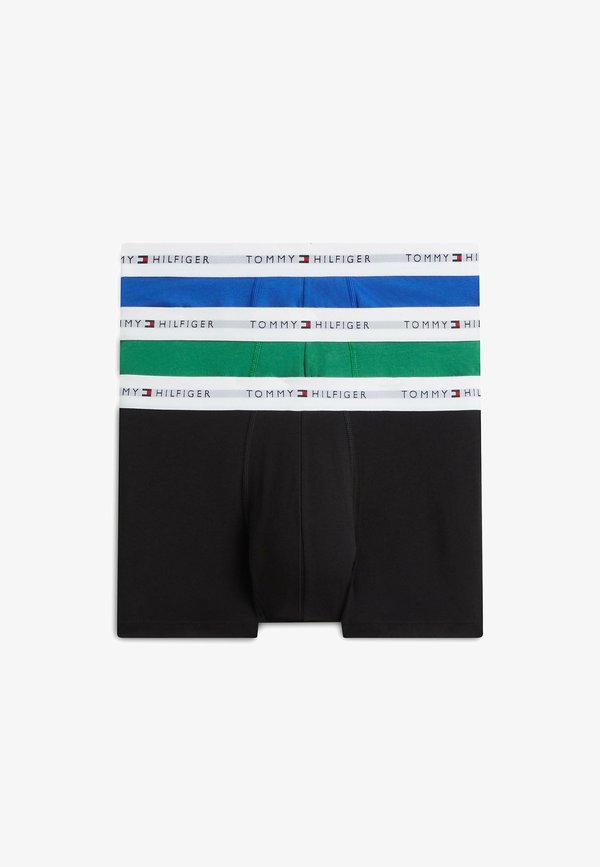 Tommy Hilfiger TOMMY HILFIGER 3-PACK SIGNATURE REPEAT LOGO WAISTBAND TRUNKS - Trunks - alaskan green black noble blue